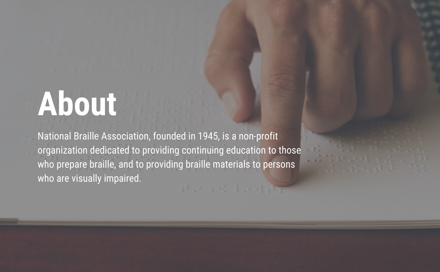 About National Braille Association